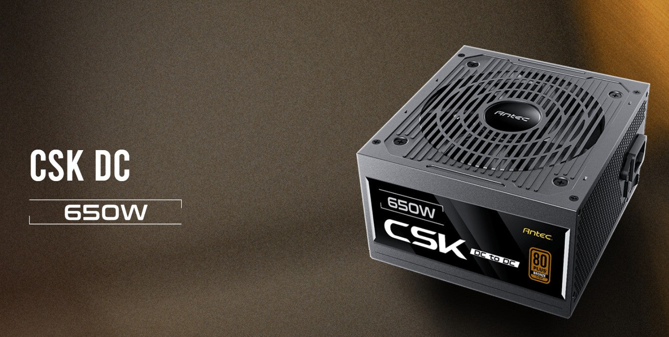 Antec CSK650DC 80+ Bronze 115V, Continuous Power, DC to DC, Flat Cables, 5Yrs Wa image 0