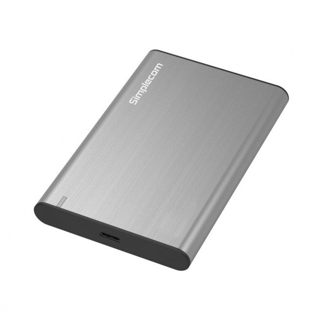 Simplecom SE221 Aluminium 2.5'' SATA HDD/SSD to USB 3.1 Enclosure Grey image 0