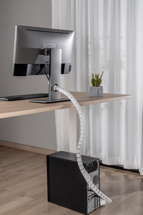 Brateck 30mm/1.2' Diameter Coiled Tube Cable Sleeve Material Polyethylene(PE)