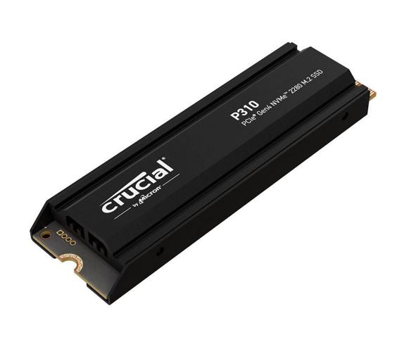 Crucial P310 1TB Gen4 2280 NVMe SSD w Heatsink 7100/6000 MB/s R/W 220TBW 1000K/1