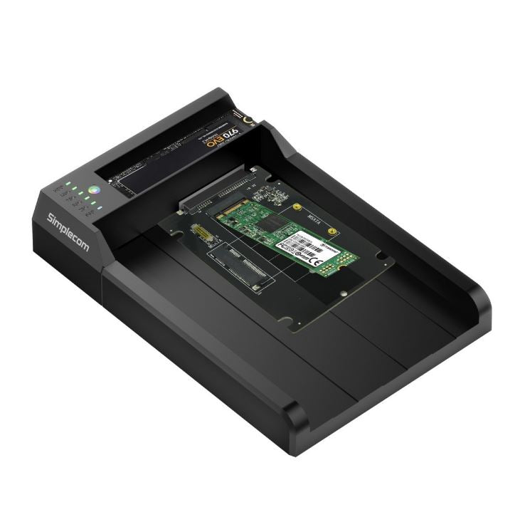 Simplecom SD570 NVMe M.2 + SATA HDD and SSD Dual Bay Docking Station USB 3.2 Gen