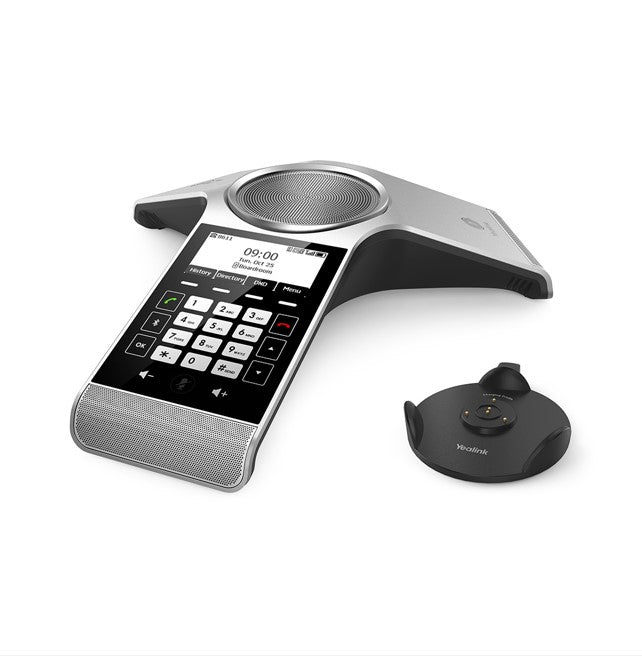 Yealink CP930W Wireless DECT Conference Phone,Huddle Room With Up to 6 People,Noise Proof Technology,Voice Pickup,Hybrid UC Meeting,Touch Keyboard