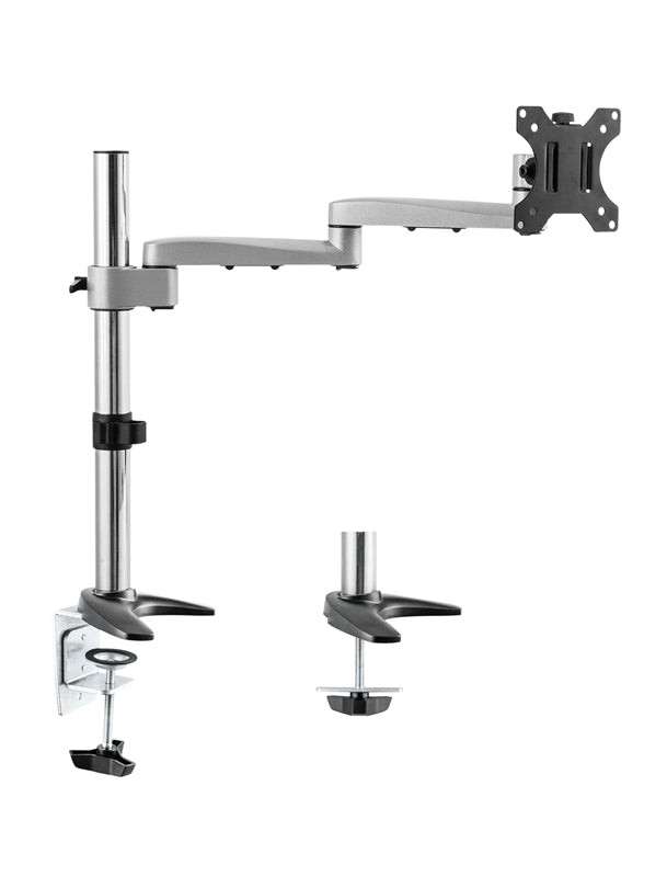 Astrotek Monitor Arm Desk Mount Height Adjustable Stand for Single LCD Display 23.8' 24' 27' 31.5' 32' 8kg 30° Tilt 180° Swivel 360° Pivot VESA LS