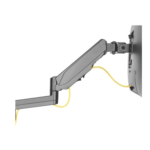 Brateck Dual Monitor Wall Mounted Gas Spring Monitor Arm 17'-32',Weight Capacity (per screen)8kg, Matte Black