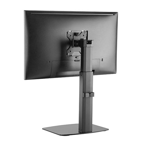 Brateck Single Free Standing Screen Pneumatic Vertical Lift Monitor Stand Fit Most 17'-32' Flat and Curved Monitors Up to 7 kg VESA 75x75/100x100