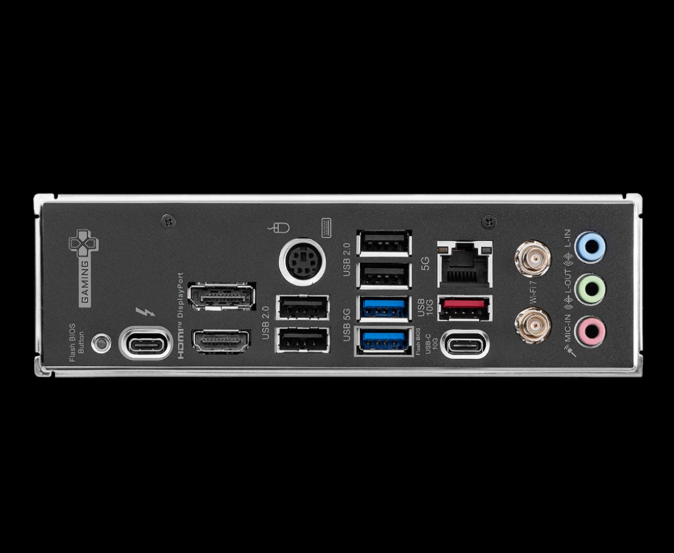 MSI Z890 GAMING PLUS WIFI Motherboard, 4x DDR5 256GB, 3x PCI-E x 16, 1x PCI-E x 1, 4x M.2, 4x SATA 6G, 3x USB 3, 2x USB-C, 4 x USB 2