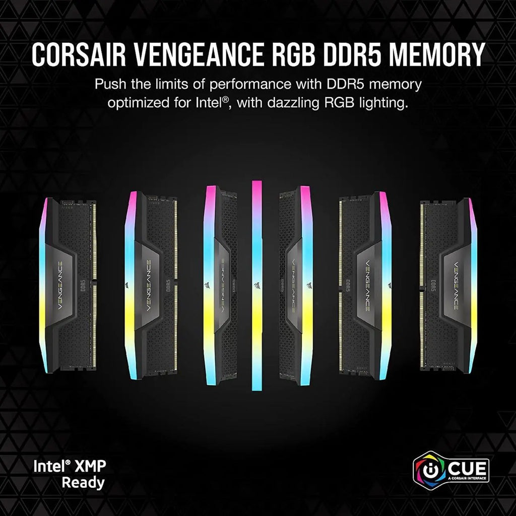 Corsair Vengeance RGB 32GB (2 x16GB) 288-Pin PC RAM DDR5 6000 (PC5 48000) Desktop Memory