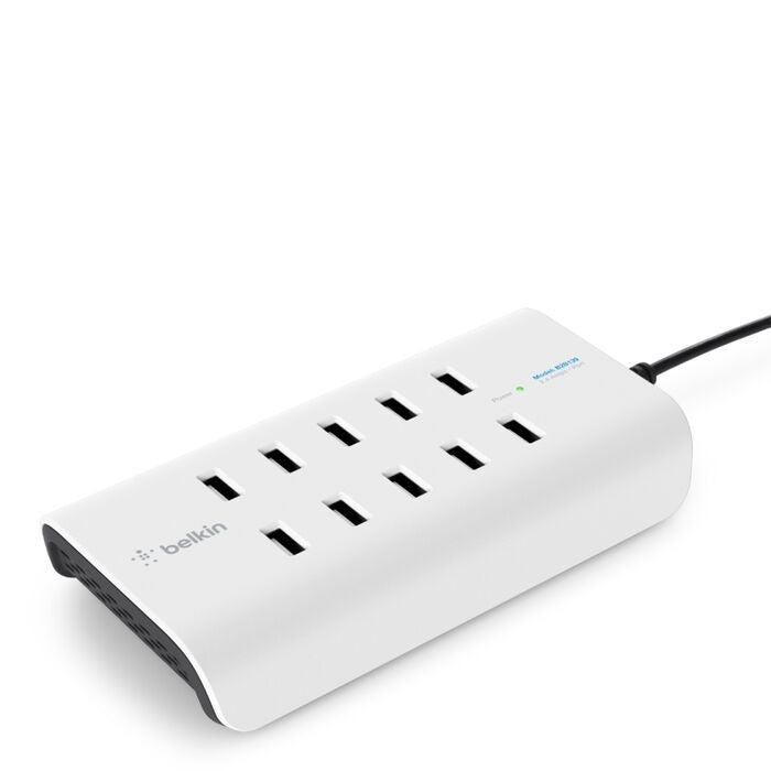 Belkin 10-Port USB Charging Station / Hub 10xUSB-A Ports(2.4Amps),Intelligent Ch