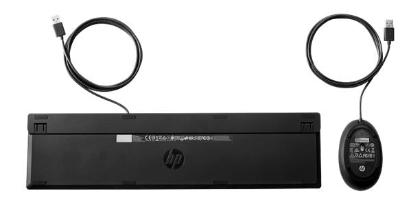 HP 320MK USB Wired Desktop Keyboard Mouse Combo Reduced-sized & Low-Profile Quie