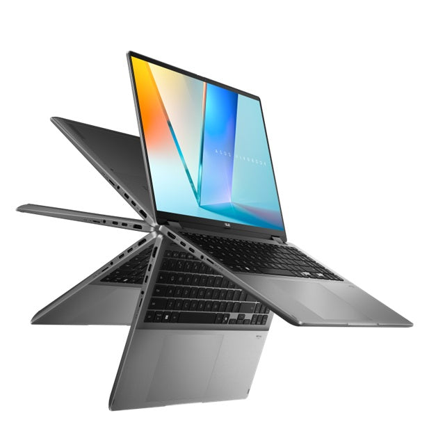 ASUS Vivobook 16 Flip 16' INTEL CORE ULTRA 7 258V 3K (2880x1800) OLED 16:10 LPDDR5X 32GB 1TB PCIEG4 Matte Grey Win11 Pro ~47TOPS Co-pilot+ Notebook