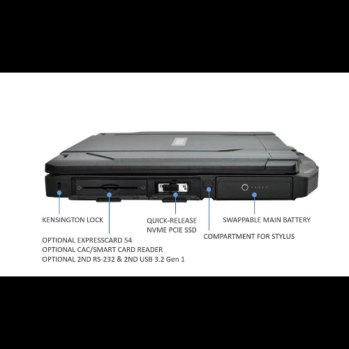 DURABOOK S14I, 14' FHD, Intel® Core™ Ultra 5 125U, Windows 11, 16GB RAM, 512GB PCIe SSD,Wi-Fi 7, Bluetooth v5.4, 2MP Front Camera, 3 year Warranty