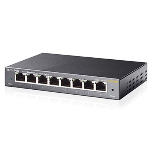 TP-Link TL-SG108E 8-Port Gigabit Easy Smart Switch Provides network monitoring,