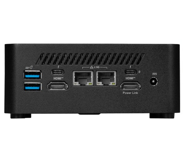 MSI Cubi NUC 1M-017BAU miniPC barebone, Black Intel Core 3-100U DDR5 2*M.2 2*HDMI 2*TBT 2*LAN Wifi6 Card Reader Switch Cable 3Y