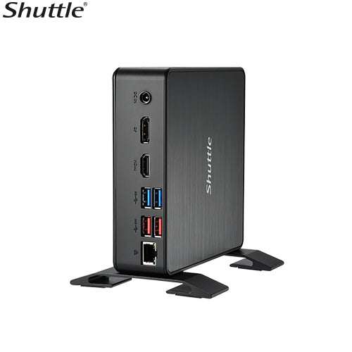 Shuttle NC40U Slim Mini PC, 1L Barebone - Celeron 7305, HDMI, DP, VGA, RJ45, LAN, 2xDDR4, 2.5' HDD/SSD, VESA mount