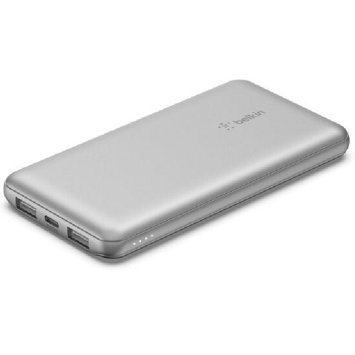 Belkin BoostCharge USB-C PD Power Bank 10K + USB-A to USB-C Cable - Silver (BPB0 image 3
