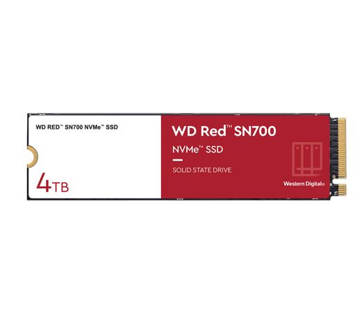 Western Digital WD Red SN700 4TB NVMe NAS SSD 3400MB/s 3100MB/s R/W 5100TBW 550K image 0