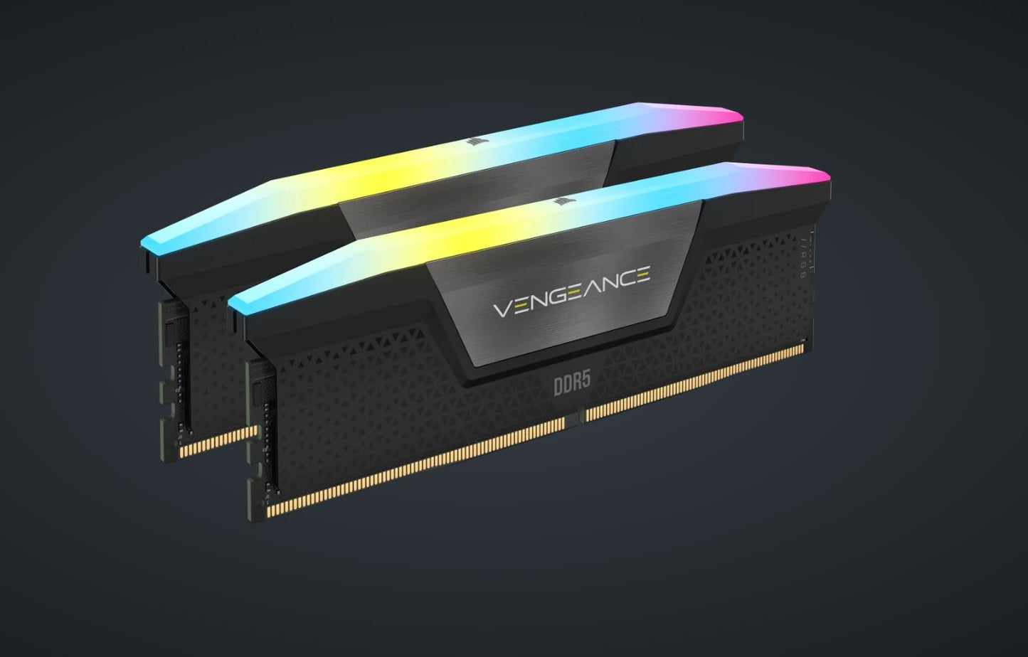 Corsair Vengeance 32GB (2x16GB) DDR5 DRAM 6400MT/s C36 Memory Kit — Black PC5- image 0