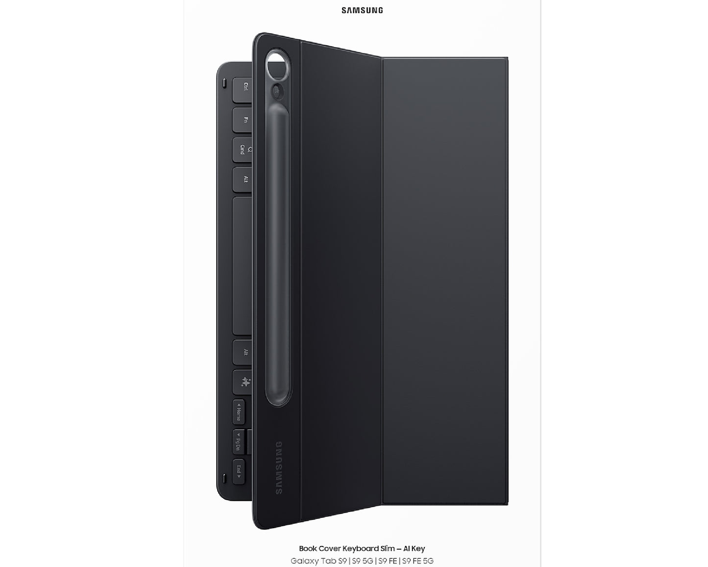 Samsung Galaxy Tab S9 Book Cover Keyboard Slim Black - Slim and lightweight, Wir image 3