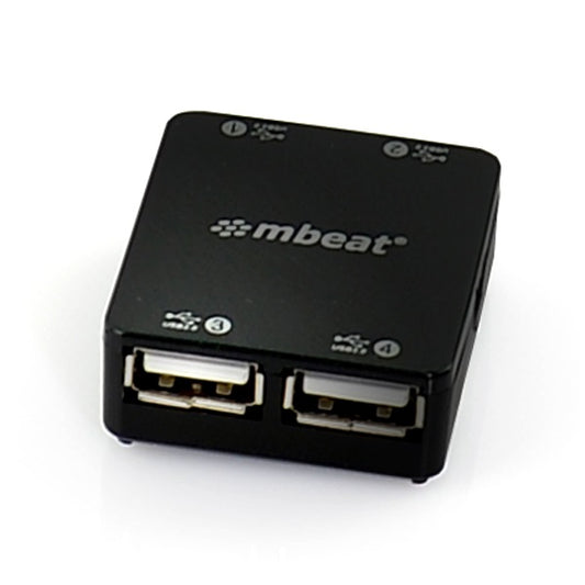 mbeat® 4 Port USB 2.0 Hub - USB 2.0 Plug and Play/ High Speed Interface/ Ideal image 0