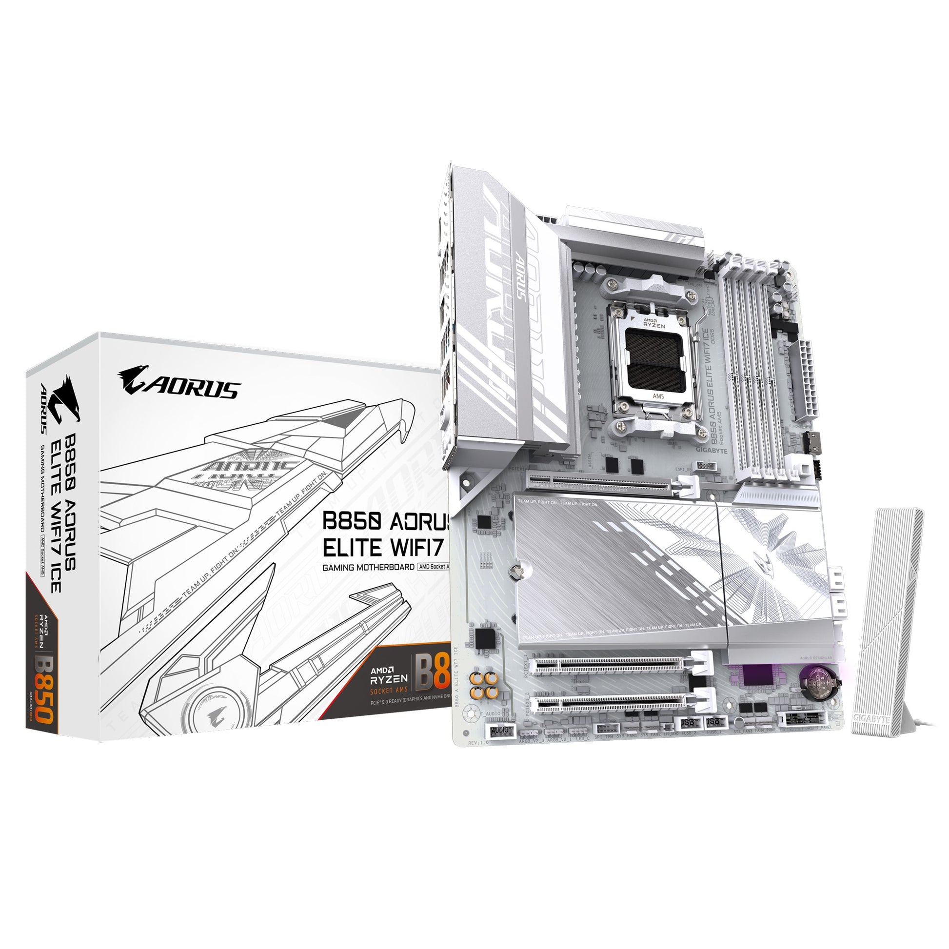 Gigabyte B850 A ELITE WF7 ICE 1.0 , AMD AM5, 1 x HDMI, 3 x PCI Express x16, 3 x image 0