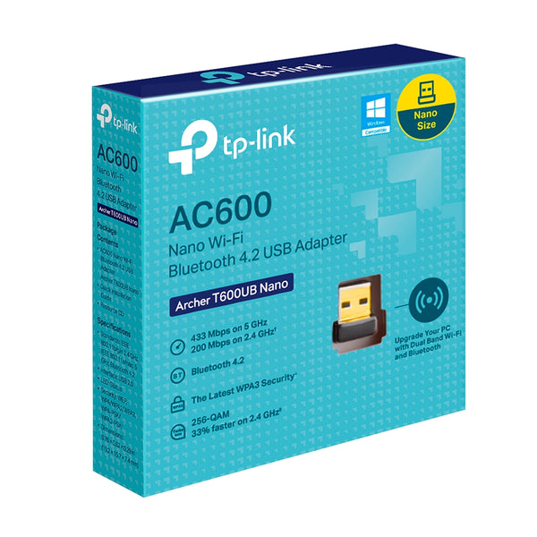 TP-Link Archer T600UB Nano AC600 Nano Wi-Fi Bluetooth USB Adapter, Up to 600Mbps image 0