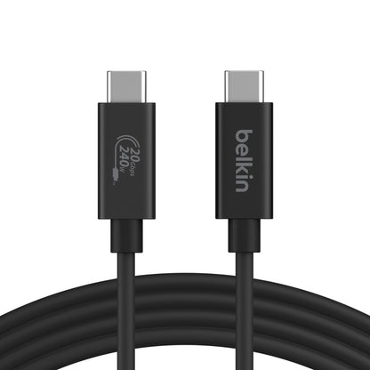 Belkin Connect USB4 Cable, 240W 20Gbps 2m, Black - (INZ004BT2MBK), Thunderbolt 4 image 0