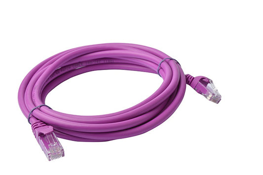8Ware CAT6A Cable 3m - Purple Color RJ45 Ethernet Network LAN UTP Patch Cord Sna image 0