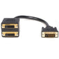 Astrotek DVI-D Splitter Cable 24+1 pins Male to 2x Female Gold Plated image 0