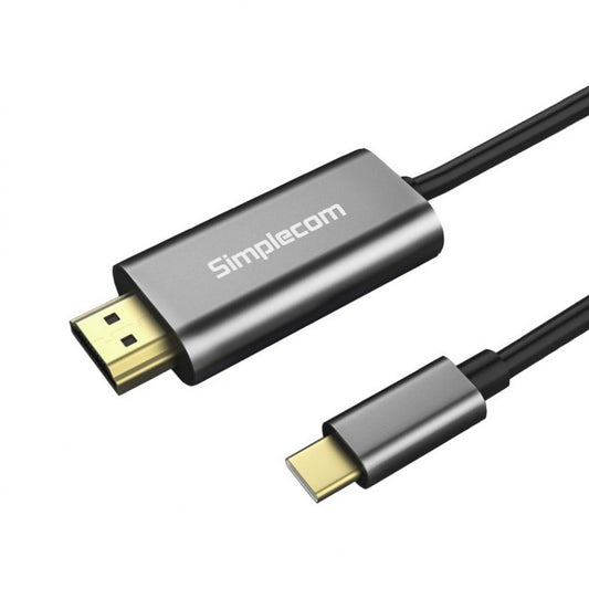Simplecom DA321 USB-C Type C to HDMI Cable 1.8M (6ft) 4K@30Hz image 0