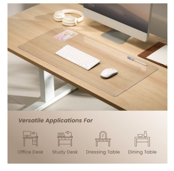 Brateck MP10-18 800mmx400mm Clear Desk Pad, for office desks, study desks, dress image 1