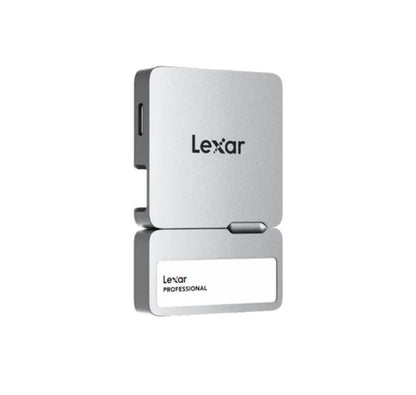 Lexar Professional Go Portable SSD with Hub, SL400, 2TB, Silver, Up to 1050MB/s image 1