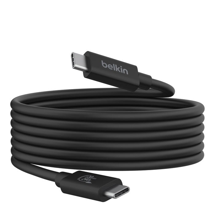Belkin Connect USB4 Cable, 240W 20Gbps 2m, Black - (INZ004BT2MBK), Thunderbolt 4 image 1