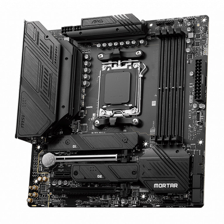 MSI MAG B650M MORTAR WIFI AMD AM5 mATX Motherboard, 4x DDR5 ~128GB, 1x PCI-E x16 image 1