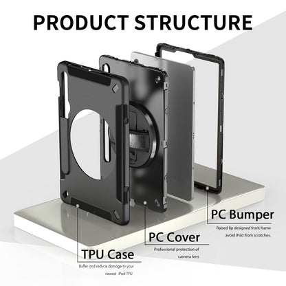 Generic Rugged Samsung Galaxy Tab S9 (11') / Tab S9 FE (10.9') Case Black - Buil image 3