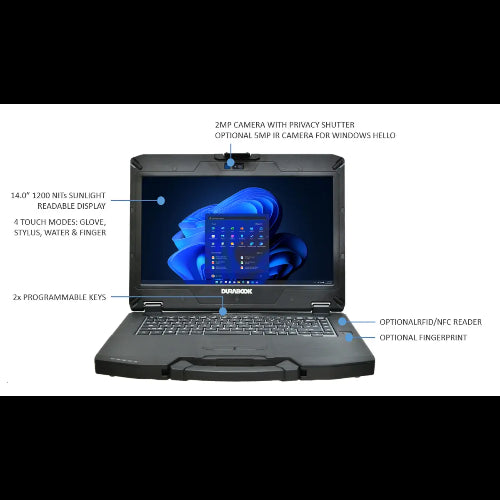 DURABOOK S14I, 14' Sunlight Readable Full HD (1000 nits), Intel® Core™ Ultra image 0