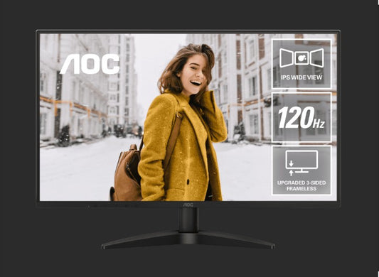 AOC 27' 120Hz 1920 × 1080 (FHD), 300 cd/m2,  VGA × 1, HDMI 1.4 × 1 1ms Adapti image 0