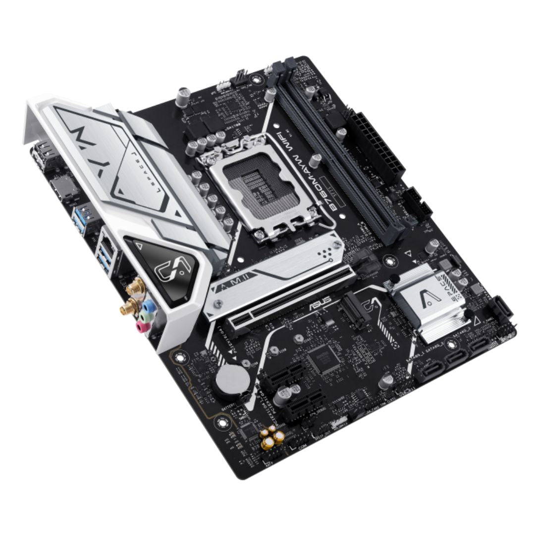 ASUS B760M-AYW WIFI Intel LGA 1700 mATX Motherboard 96GB, 2xDDR5 , 1 x PCIe 4.0 image 2