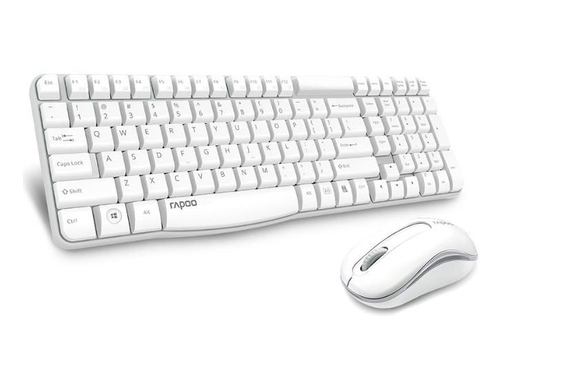 RAPOO X1800S 2.4GHz Wireless Optical Keyboard Mouse Combo Black - 1000DPI Nano R image 1