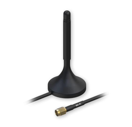 Teltonika WiFi Magnetic SMA Antenna - 2.4GHz 1.5m Cable Length image 0