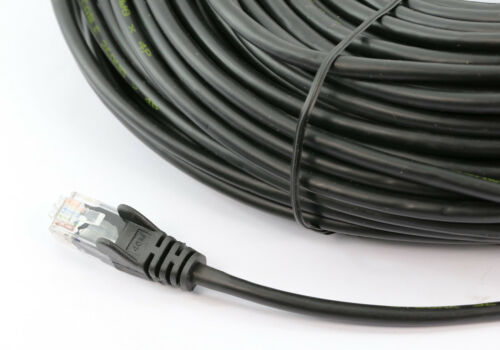 8Ware CAT6A Cable 15m - Black Color RJ45 Ethernet Network LAN UTP Patch Cord Sna image 0