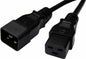 8Ware Power Extension Cable Lead 1m 15A IEC-C19 to IEC-C20 Male to Female for UP image 0
