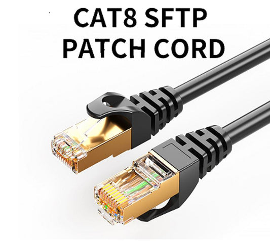 8Ware CAT8 Cable 0.5m (50cm) - Grey Color RJ45 Ethernet Network LAN UTP Patch Co image 0