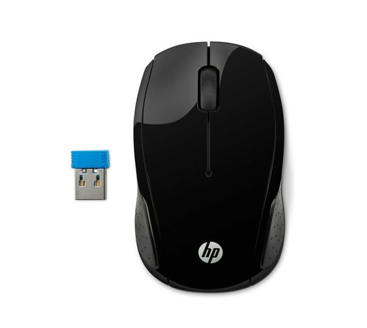 HP 200 Wireless Mouse Radio Frequency USB Optical 2 Button Black 1000 dpi Scroll image 0