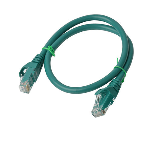 8Ware CAT6A Cable 0.25m (25cm) - Green Color RJ45 Ethernet Network LAN UTP Patch image 0
