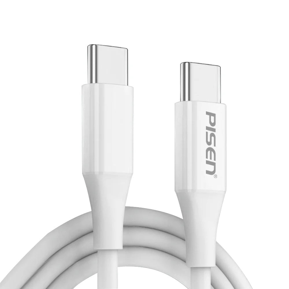 Pisen Mr White USB-C to USB-C PD 60W Cable (1M) - Support Both Fast Charging and image 0
