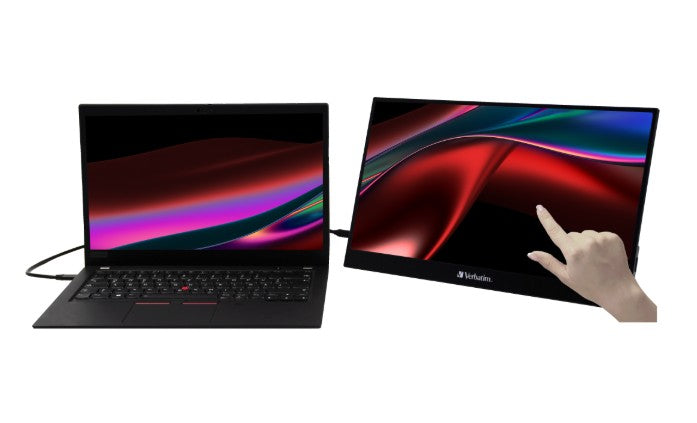 Verbatim 17.3' USB-C Portable 10 Point Touch, Full HD 1080p, HDMI, IPS Portable, image 0