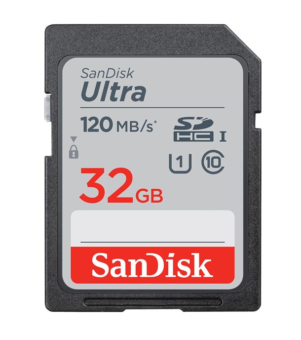 SanDisk Ultra 32GB SDHC SDXC UHS-I Memory Card 120MB/s Full HD Class 10 Speed Sh image 0
