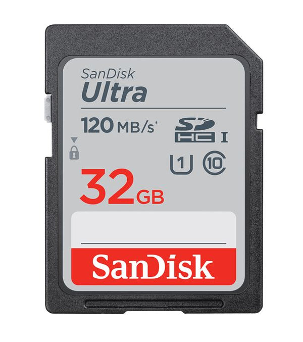 SanDisk Ultra 32GB SDHC SDXC UHS-I Memory Card 120MB/s Full HD Class 10 Speed Sh image 0