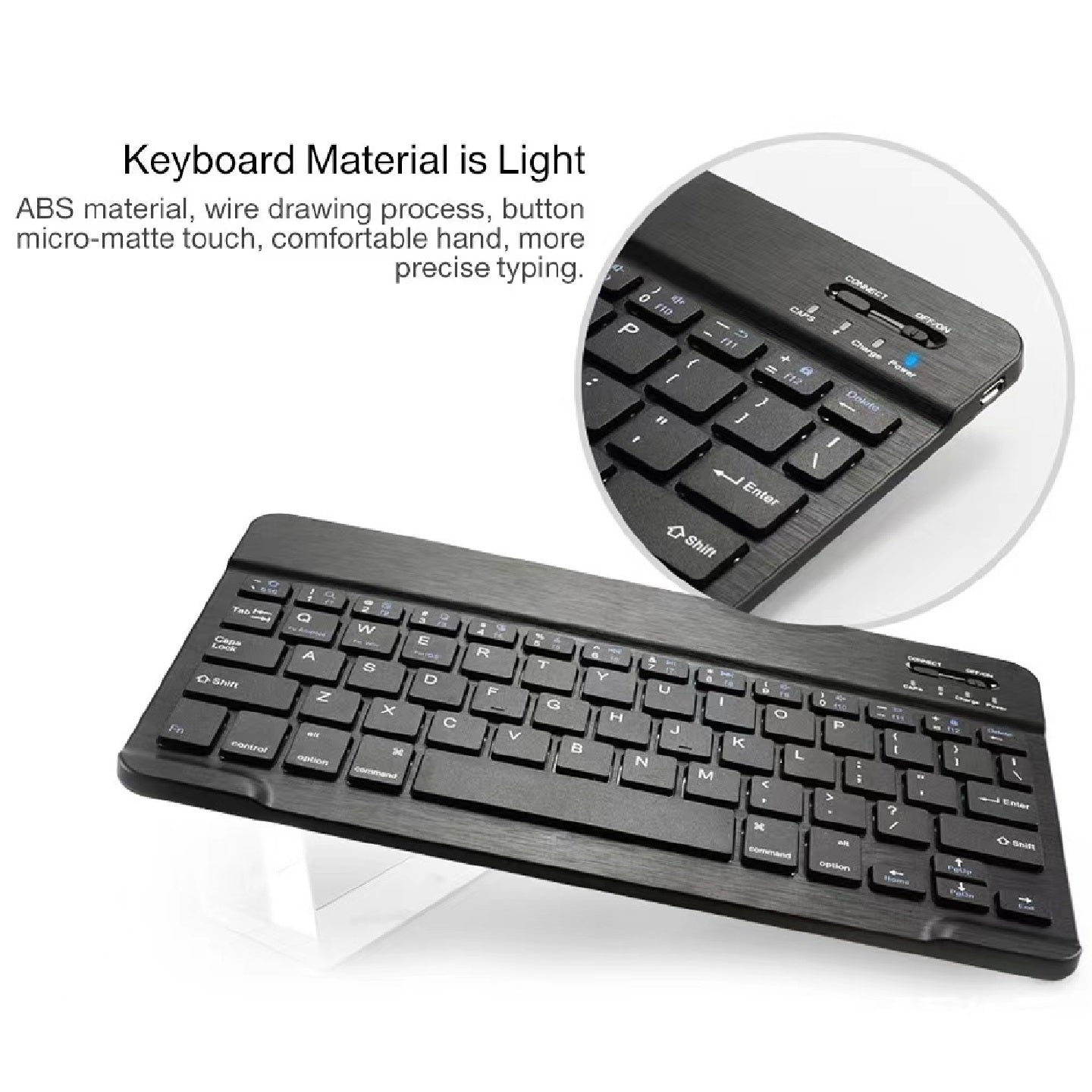 Generic Samsung Galaxy Tab A9+ (11') Keyboard Case Black - Magnetic, PU Leather image 2