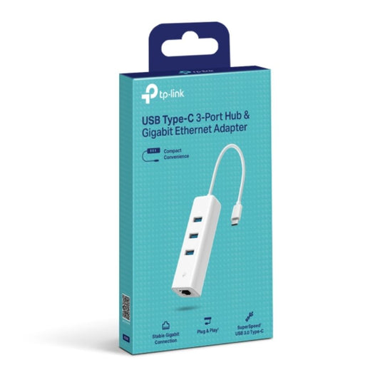 TP-Link UE330C USB Type-C 3-Port Hub & Gigabit Ethernet Adapter image 0